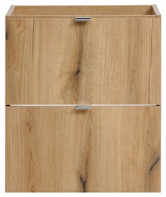 Závěsná skříňka pod umyvadlo Nova Oak s deskou 50 cm dub coast evoke
