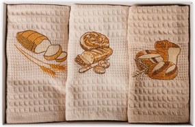 Utierky vaflové na riad Bread set 3 ks EMI