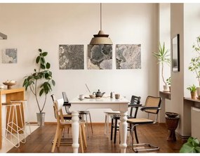 Drevený luster na lanku 1xE27/60W/230V pr. 33 cm masív/dub/orech/kaučukovník