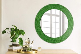 Okrúhle ozdobné zrkadlo Zelená tráva fi 50 cm