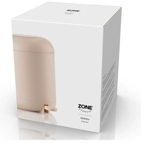 Béžový nášľapný plastový odpadkový kôš 4 l Sensu – Zone