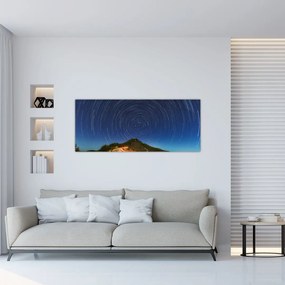 Obraz rotujúcich hviezd (120x50 cm)