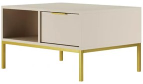 Konferenční stolek Austin 80 cm kašmír/zlatá