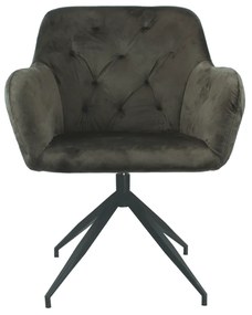 Kondela Otočná stolička, hnedá Velvet látka/čierna, VELEZA NEW 113508