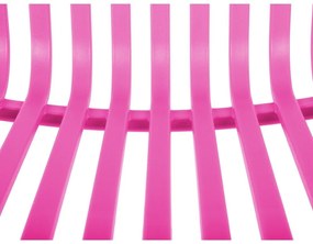 Ružová plastová jedálenská stolička Glee – Leitmotiv