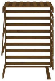 Predĺženie pre úložný box na odpadkový kôš medovo-hnedé borovica