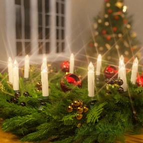 Monzana Sviečky na vianočný stromček CANDLE, 20ks, 10,5cm, teplá biela