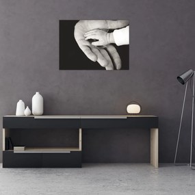 Sklenený obraz rúk (70x50 cm)