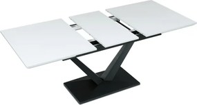 Jedálenský rozkladací stôl HT-W1630 biely / čierny