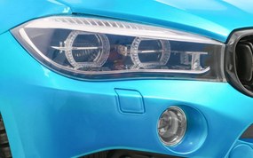 Ramiz Elektrické autíčko BMW X6M XXL pre 2 deti lakované modré SUV + diaľkové ovládanie