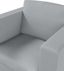 Poťah na kreslo Karlanda, krátky farba produktu sivá látka zapletaná