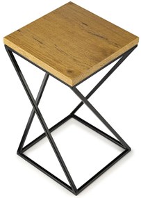 STOJAN NA KVETINÁČ LOFT7 40X24X24 CM ČIERNA/HNEDÁ