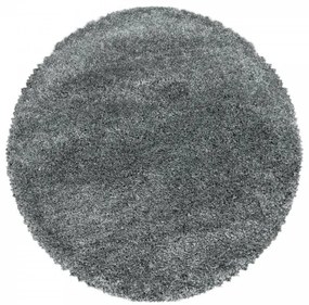 Koberec Fluffy Super Soft svetlosivý kruh