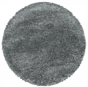 Koberec Fluffy Super Soft svetlosivý kruh