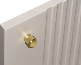 TV stolík Vesper 187 cm 3D - kašmír / zlaté úchyty