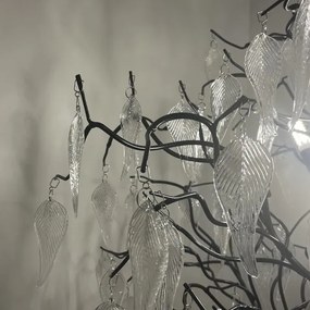 Krištáľová stojacia lampa 5xG9/40W/230V čierna