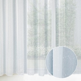 Voál biely s olovkom vzor Prší - ZAC-031 výška 295 cm Iba metráž