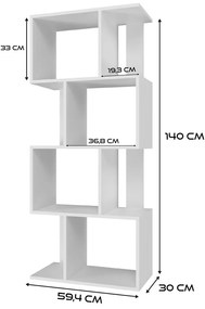 Regál Fragil 1 (biela). Akcia -19%. Vlastná spoľahlivá doprava až k Vám domov. 1132663
