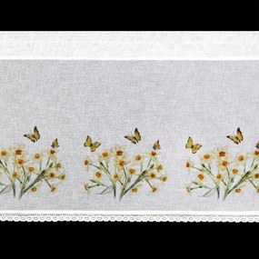 KRÁTKA ZÁCLONA NA PÁSKE FLORA 150X60 CM VIACFAREBNÁ