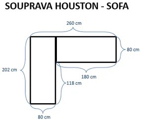 ROJAPLAST Ratanová sedacia súprava HOUSTON