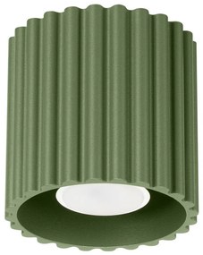 Sollux  SL.1794 - Bodové svietidlo AURA 1xGU10/10W/230V 10 cm zelené