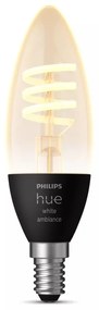 Filamentová inteligentná žiarovka E14, 5 W White ambiance – Philips Hue