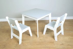 Ourbaby - Detský stolček a stoličky - šedo-biela Grey &amp; White