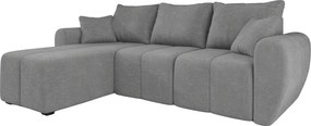 Rozkladacia obojstranná sedacia súprava do L SEVIO 246x145 cm, sivá + 2 vankúšiky ZDARMA