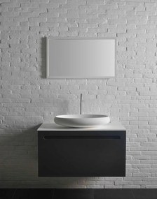 Sapho Sapho, THIN oválne umývadlo 600x400x112mm, na dosku, matná biela, WN213
