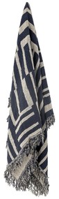 Bloomingville Prehoz z recyklovanej bavlny Frankie Blue 130 x 160 cm