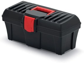 Plastový kufor na náradie CALIDER 40 cm čierno-červený