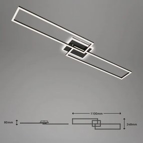 Brilo - LED Stmievateľný prisadený luster FRAME 2xLED/20W/230V 2700-6500K + DO