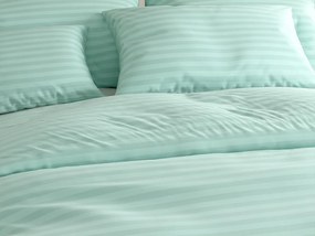 Hotelové obliečky z mikrovlákna JASMINE mentolové - prúžok 2 cm Rozmer obliečky: 70 x 90 cm | 140 x 200 cm