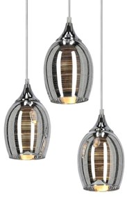 Luster na lanku MARINA 3xE27/60W/230V chróm