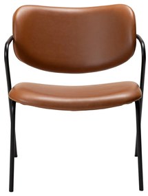 Koňakovohnedé kreslo z imitácie kože Zed – DAN-FORM Denmark