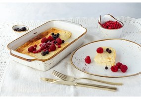 Mäser Zapekacia misa Pintar White hnedé bodky 30 x 18,6 cm, M