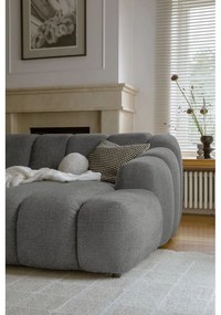 Sivá rohová pohovka (pravý roh/s leňoškou) Shell – Miuform