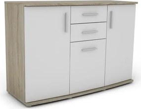 Komoda Rondo, dub sonoma/biela%