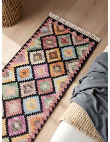 Obojstranný ručne tkaný vlnený behúň 60x190 cm Kamal Zara – Nouristan