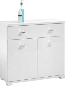 XXXLutz SPODNÁ SKRINKA, biela s vysokým leskom, biela, 76/73/31 cm Xora - Kúpeľňové skrinky - 001279008611