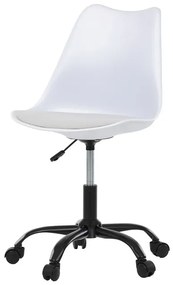 Autronic BONTEC Kancelárska stolička, výškovo nastaviteľná, šedá plast, KA-X7055 GREY Farba: Biela