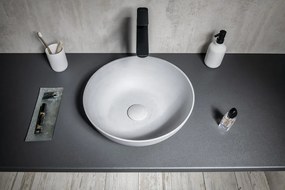 Sapho Sapho, FORMIGO betónové umývadlo na dosku, primere 39cm, šedá, FG317