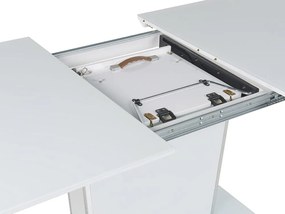 Rozkladací jedálenský stôl 160/200 x 90 cm biely SUNDS Beliani