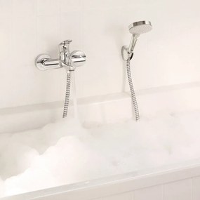 HANSGROHE Rebris S páková vaňová batéria nástenná s dvomi prietokmi, chróm, 72443000