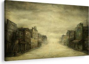 Obraz westernového mestečka (90x60 cm)