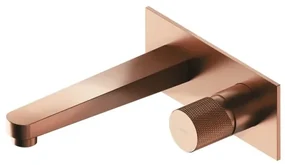 Omnires CONTOUR Umývadlová podomietková batéria, kartáčovaná meď CT8015CPB - Omnires