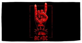 Sablio Uterák ACDC Červená ruka - 30x50 cm