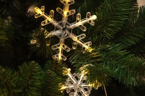 Bestent Svetelná reťaz 156LED 5m teplá biela Snowflakes