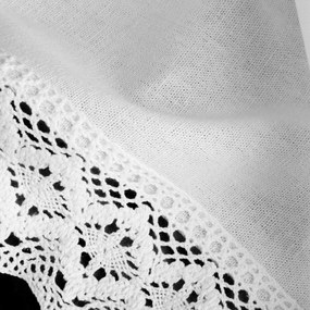 KRÁTKA ZÁCLONA NA PÁSKE CLARIE 150X60 CM BIELA