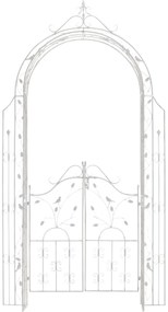 Pergola na popínavé rastliny GS22232 s bránkou - Antik biela